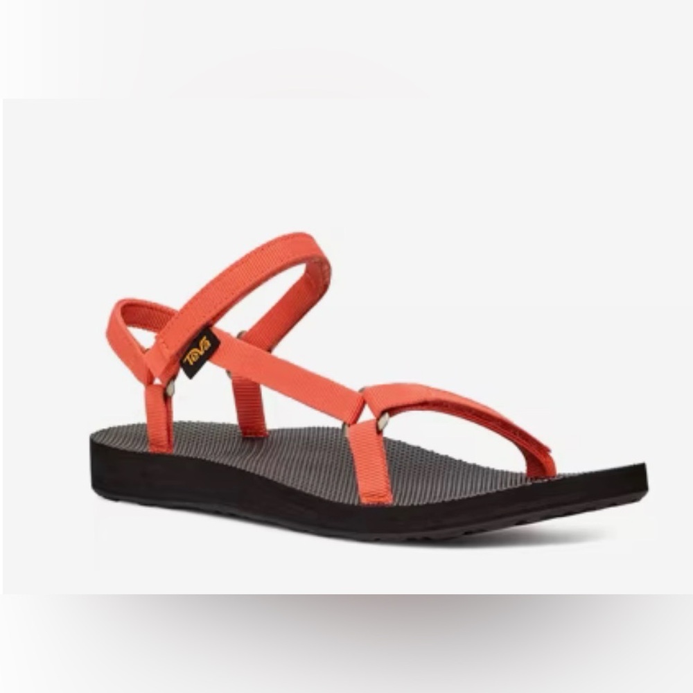 Teva Original Universal Slim Sandals | Sz 7 Tigerlily Orange Discontinued Color